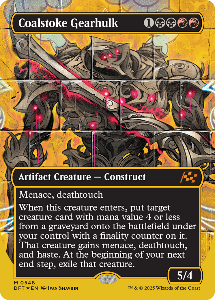 Coalstoke Gearhulk (DFT-548) - Aetherdrift (Borderless) Foil