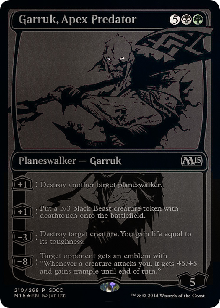 Garruk, Apex Predator (MEDIA-210) - San Diego Comic-Con 2014 Foil