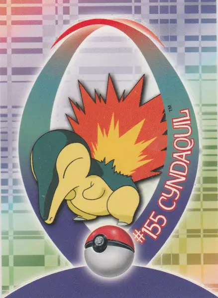 Cyndaquil Sticker (4 of 62) [Topps Pokemon Johto Series 1]