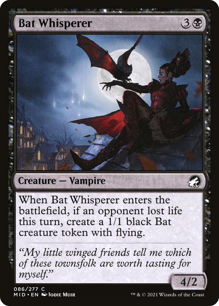 Bat Whisperer (MID-086) - Innistrad: Midnight Hunt Foil