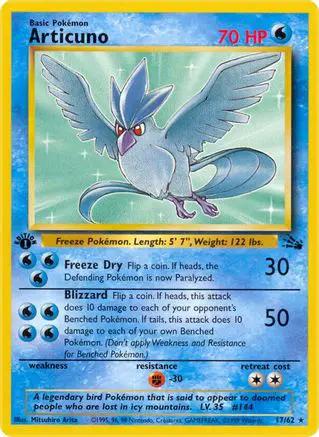 Articuno 017/62 - Fossil 1st Edition