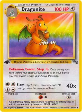 Dragonite 019/62 - Fossil 1st Edition