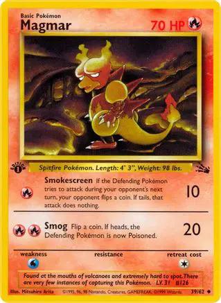 Magmar 039/62 - Fossil 1st Edition