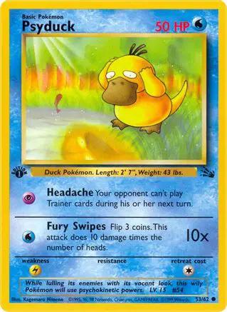 Psyduck 053/62 - Fossil 1st Edition