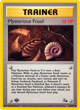 Mysterious Fossil 062/62 - Fossil 1st Edition