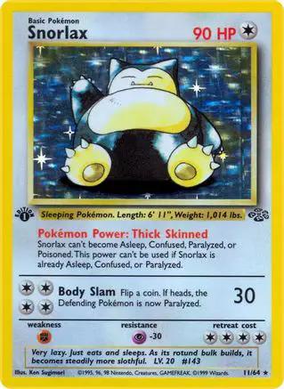 Snorlax 011/64 - Jungle 1st Edition Holofoil