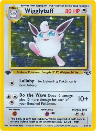Wigglytuff 016/64 - Jungle 1st Edition Holofoil