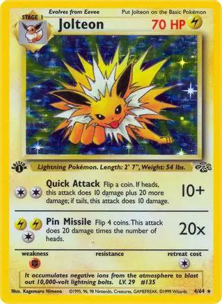 Jolteon 004/64 - Jungle 1st Edition Holofoil