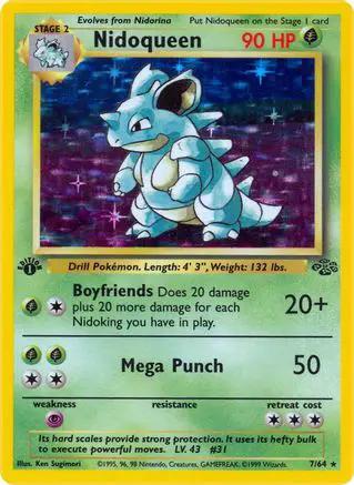 Nidoqueen 007/64 - Jungle 1st Edition Holofoil
