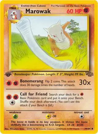 Marowak 039/64 - Jungle 1st Edition