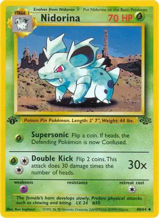 Nidorina 040/64 - Jungle 1st Edition