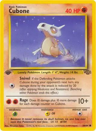 Cubone 050/64 - Jungle 1st Edition