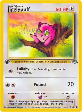 Jigglypuff 054/64 - Jungle 1st Edition