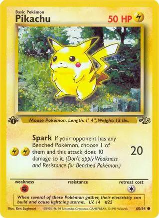 Pikachu 060/64 - Jungle 1st Edition