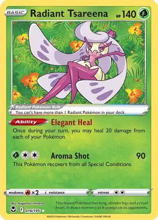 Radiant Tsareena 016/195 - SWSH12 Silver Tempest Holofoil
