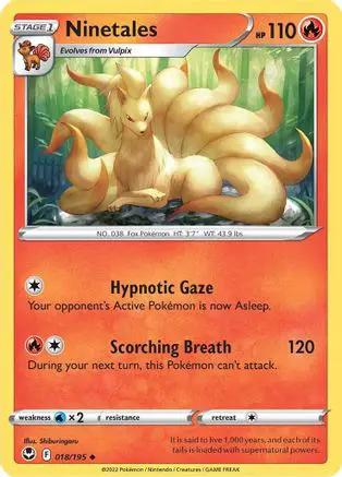 Ninetales 018/195 - SWSH12 Silver Tempest Reverse Holofoil