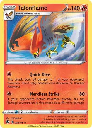 Talonflame 029/195 - SWSH12 Silver Tempest Reverse Holofoil