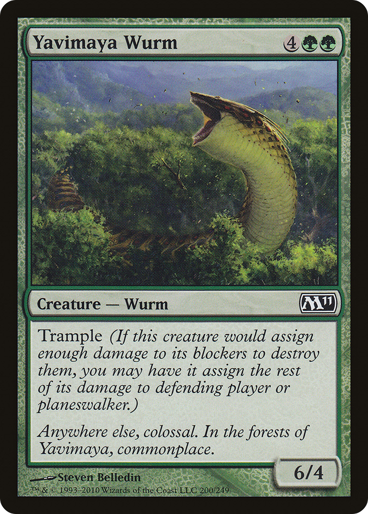 Yavimaya Wurm (M11-200) - Magic 2011