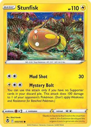 Stunfisk 055/195 - SWSH12 Silver Tempest Reverse Holofoil