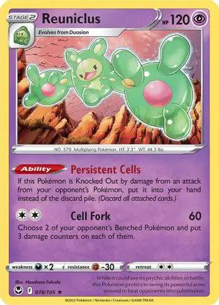 Reuniclus 078/195 - SWSH12 Silver Tempest Reverse Holofoil