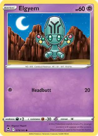 Elgyem 079/195 - SWSH12 Silver Tempest Reverse Holofoil