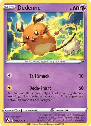 Dedenne 085/195 - SWSH12 Silver Tempest Reverse Holofoil