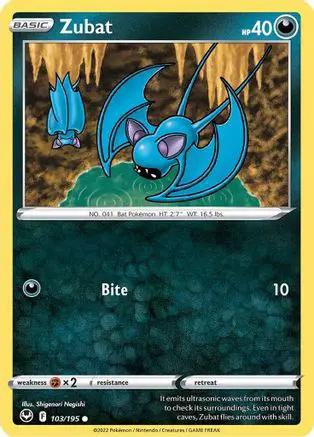 Zubat 103/195 - SWSH12 Silver Tempest Reverse Holofoil