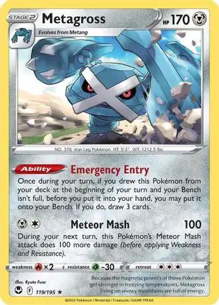 Metagross 119/195 - SWSH12 Silver Tempest Reverse Holofoil