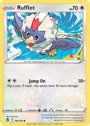 Rufflet 148/195 - SWSH12 Silver Tempest Reverse Holofoil