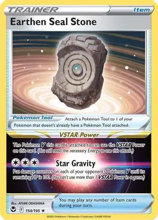 Earthen Seal Stone 154/195 - SWSH12 Silver Tempest - Holofoil