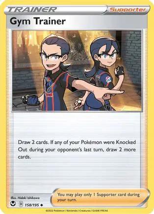 Gym Trainer 158/195 - SWSH12 Silver Tempest Reverse Holofoil