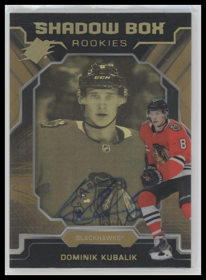 2019-20 SPx Shadow Box Rookies Autographs Dominik Kubalik #/150 Auto #S-DK