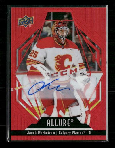 2022-23 Upper Deck Allure Autographs Red Rainbow Jacob Markstrom Auto #71