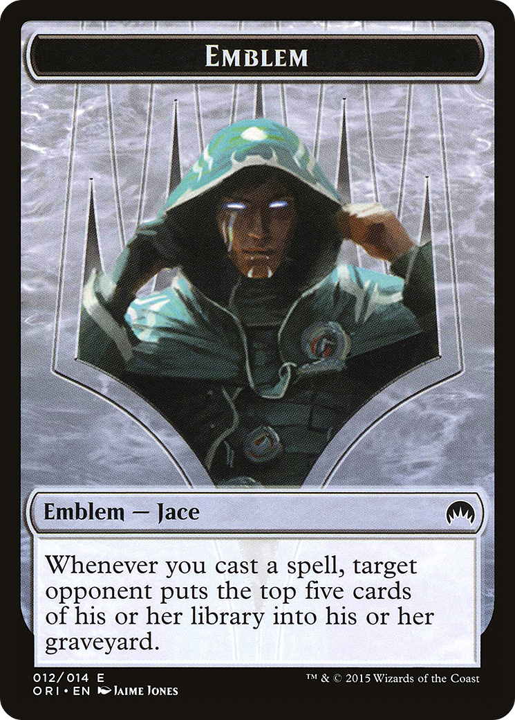 Jace, Telepath Unbound Emblem (ORI-012) - Magic Origins Tokens