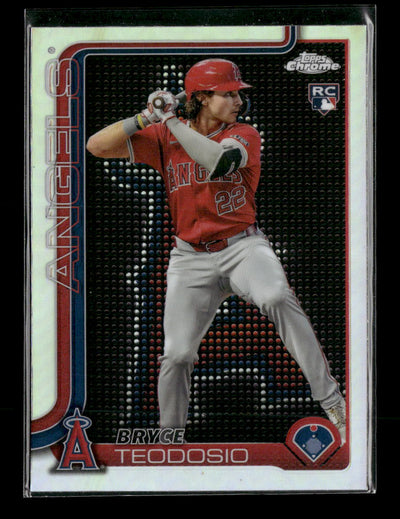 2025 Topps Chrome Lightboard Logo Base Variations Bryce Teodosio Rookie #198