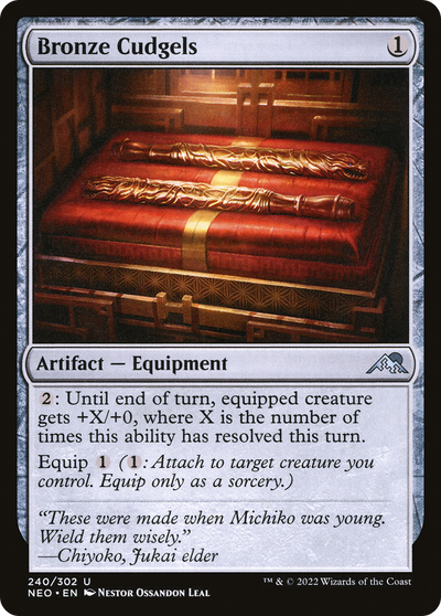 Bronze Cudgels (NEO-240) - Kamigawa: Neon Dynasty