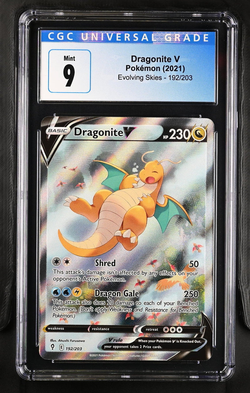 2021 Evolving Skies Dragonite V 9 CGC #192/203