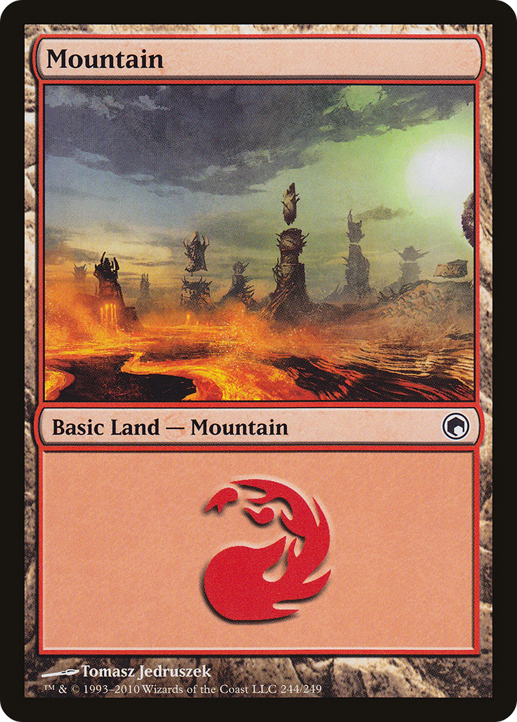 Mountain (SOM-244) - Scars of Mirrodin