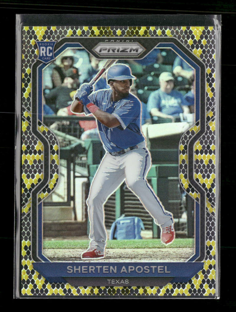 2021 Panini Prizm Snake Skin Prizm Sherten Apostel #/50 #110
