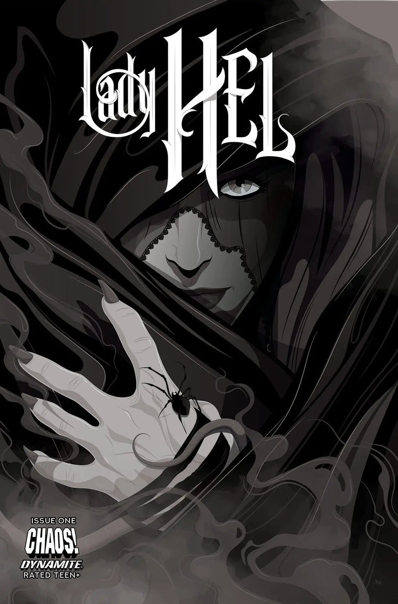 Lady Hel #1 G 1:10 Mike Mahle B&W Variant (08/17/2022) Dynamite