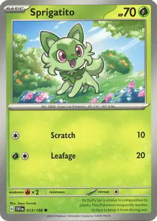 Sprigatito 013/198 - SV01 Scarlet & Violet Base Set Reverse Holofoil