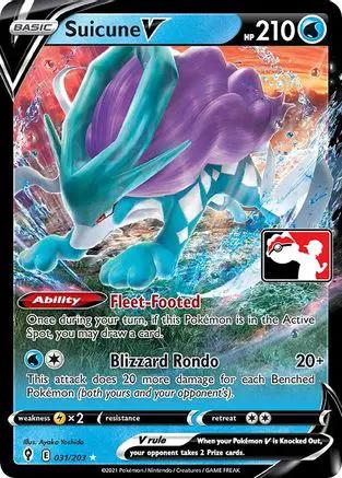 Suicune V 031 - Prize Pack Series Cards Holofoil
