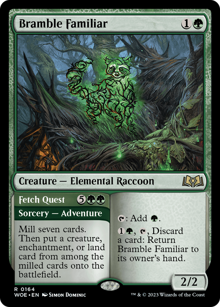 Bramble Familiar // Fetch Quest (WOE-164) - Wilds of Eldraine Foil