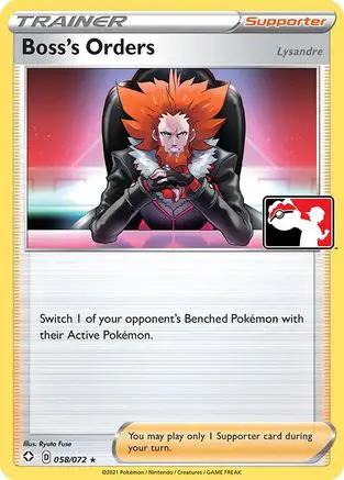Boss's Orders 058/072 - Prize Pack Series Cards Holofoil