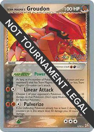 Team Magma's Groudon 2004 (Tsuguyoshi Yamato) 009 - World Championship Decks
