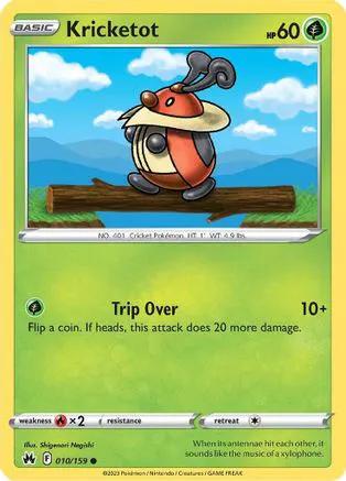 Kricketot 010/159 - Crown Zenith Reverse Holofoil