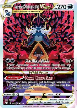 Hisuian Samurott VSTAR GG52/GG70 - Crown Zenith Galarian Gallery Holofoil