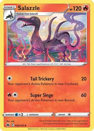 Salazzle 028/159 - Crown Zenith Reverse Holofoil