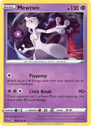 Mewtwo 059/159 - Crown Zenith Holofoil