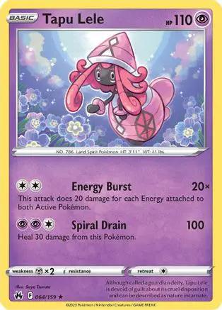 Tapu Lele 064/159 - Crown Zenith Reverse Holofoil